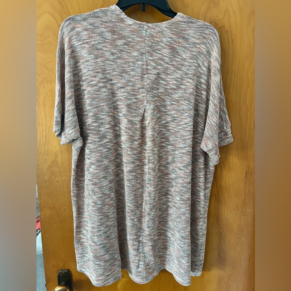 Torrid Multi Space Dye Hacci & Lurex Dolman Cardigan 2X NWT - Picture 9 of 9